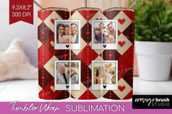 Heart Pattern Photo Tumbler PNG - Valentines Day Picture Product Image 1