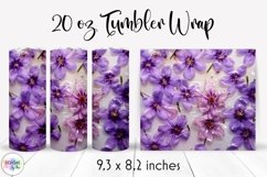 Elegant Floral Tumbler Wrap Bundle | Flowers In Epoxy Resin Product Image 8