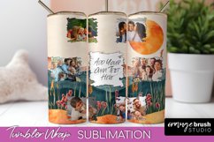 Photo Tumbler Wrap, Boho Family Frame Tumbler Sublimation Product Image 1