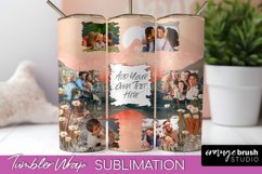 Photo Tumbler Wrap, Boho Family Frame Tumbler Sublimation Product Image 1