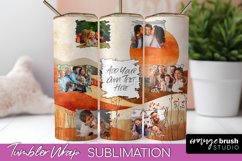 Photo Tumbler Wrap, Boho Family Frame Tumbler Sublimation Product Image 1
