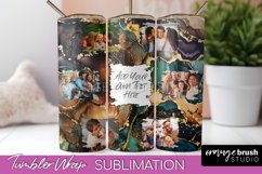 Photo Tumbler Wrap, Marble Family Frame Tumbler Sublimation Product Image 1