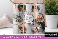 Photo Tumbler Wrap, Marble Family Frame Tumbler Sublimation Product Image 1