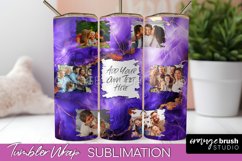Photo Tumbler Wrap, Marble Family Frame Tumbler Sublimation Product Image 1