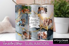 Photo Tumbler Wrap, Marble Family Frame Tumbler Sublimation Product Image 1