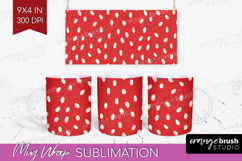 Abstract Fruit Mug Wrap - Tutti Frutti Mug PNG Sublimation Product Image 1