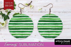 Abstract Fruit Round Earrings - Tutti Frutti PNG Sublimation Product Image 1