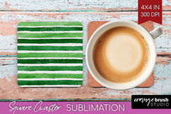 Abstract Fruit Square Coaster - Tutti Frutti Coaster PNG Product Image 1