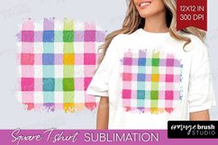 Abstract Fruit Square Tshirt Background - Tutti Frutti PNG Product Image 1