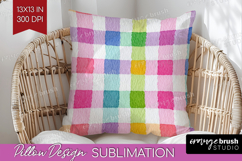 Abstract Fruit Pillow Sublimation - Tutti Frutti Pillow PNG Product Image 1