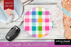 Abstract Fruit Car Coaster - Tutti Frutti Coaster PNG Product Image 1