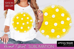 Abstract Fruit Round Tshirt Background - Tutti Frutti PNG Product Image 1