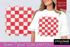 Abstract Fruit Square Tshirt Background - Tutti Frutti PNG Product Image 1