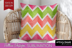 Abstract Fruit Pillow Sublimation - Tutti Frutti Pillow PNG Product Image 1