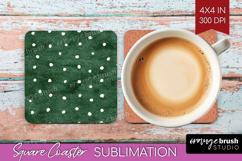 Abstract Fruit Square Coaster - Tutti Frutti Coaster PNG Product Image 1