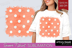 Abstract Fruit Square Tshirt Background - Tutti Frutti PNG Product Image 1