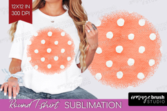 Abstract Fruit Round Tshirt Background - Tutti Frutti PNG Product Image 1