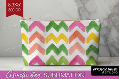 Abstract Fruit Cosmetic Bag - Tutti Frutti Makeup Bag PNG Product Image 1