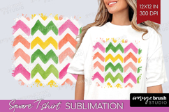 Abstract Fruit Square Tshirt Background - Tutti Frutti PNG Product Image 1