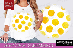 Abstract Fruit Round Tshirt Background - Tutti Frutti PNG Product Image 1