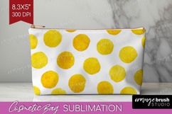 Abstract Fruit Cosmetic Bag - Tutti Frutti Makeup Bag PNG Product Image 1