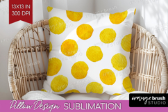 Abstract Fruit Pillow Sublimation - Tutti Frutti Pillow PNG Product Image 1