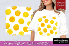 Abstract Fruit Square Tshirt Background - Tutti Frutti PNG Product Image 1