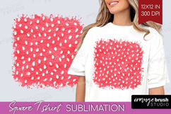 Abstract Fruit Square Tshirt Background - Tutti Frutti PNG Product Image 1