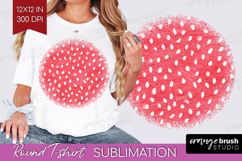 Abstract Fruit Round Tshirt Background - Tutti Frutti PNG Product Image 1