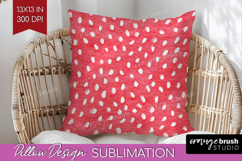 Abstract Fruit Pillow Sublimation - Tutti Frutti Pillow PNG Product Image 1