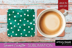 Abstract Fruit Square Coaster - Tutti Frutti Coaster PNG Product Image 1