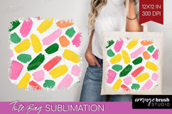 Abstract Fruit Tote Bag - Tutti Frutti Tote Bag PNG Product Image 1