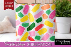 Abstract Fruit Tumbler Wrap - Tutti Frutti Tumbler PNG Product Image 1