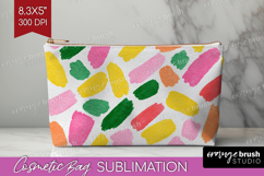 Abstract Fruit Cosmetic Bag - Tutti Frutti Makeup Bag PNG Product Image 1