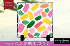 Abstract Fruit Slate PNG - Tutti Frutti Square Slate Product Image 1