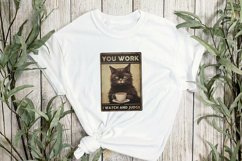 Vintage Black Cat Sublimation Clipart Product Image 2