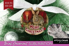 Vintage Christmas Ornament PNG - Retro Xmas Sublimation Product Image 1