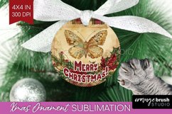 Vintage Christmas Ornament PNG - Retro Xmas Sublimation Product Image 1