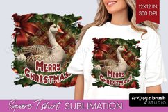 Vintage Christmas Sublimation, Xmas Square Tshirt Background Product Image 1