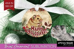Vintage Christmas Ornament PNG - Retro Xmas Sublimation Product Image 1
