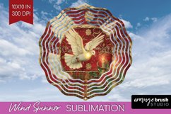 Vintage Christmas Wind Spinner PNG - Retro Xmas Sublimation Product Image 1