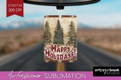 Vintage Christmas Air Freshener PNG - Xmas Car Freshener Product Image 1