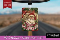 Vintage Christmas Air Freshener PNG - Xmas Car Freshener Product Image 1