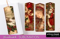 Vintage Christmas Bookmark - Retro Christmas Bookmarks PNG Product Image 1