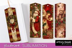 Vintage Christmas Bookmark - Retro Christmas Bookmarks PNG Product Image 1