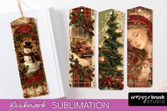 Vintage Christmas Bookmark - Retro Christmas Bookmarks PNG Product Image 1