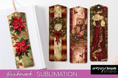 Vintage Christmas Bookmark - Retro Christmas Bookmarks PNG Product Image 1