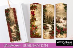Vintage Christmas Bookmark - Retro Christmas Bookmarks PNG Product Image 1