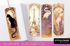 Vintage Scrapbook Bookmark Sublimation - Ephemera Bookmarks Product Image 1