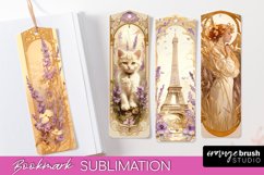 Vintage Scrapbook Bookmark Sublimation - Ephemera Bookmarks Product Image 1